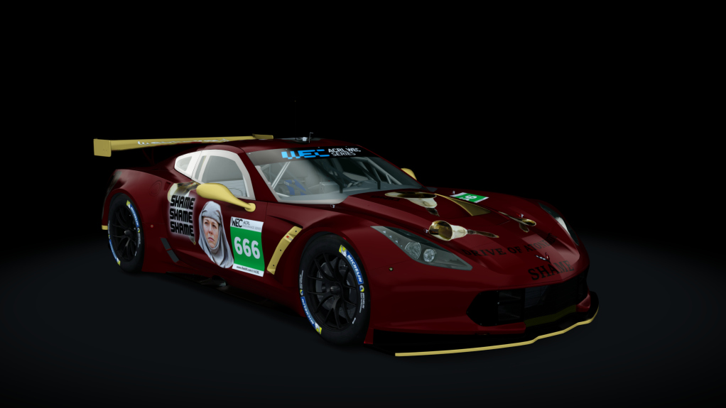 acrl_Chevrolet Corvette C7R, skin ACRL_S18_4_ShameDrive