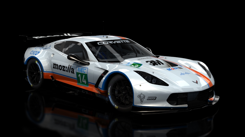 acrl_Chevrolet Corvette C7R, skin ACRL_S18_4_Whitebunny