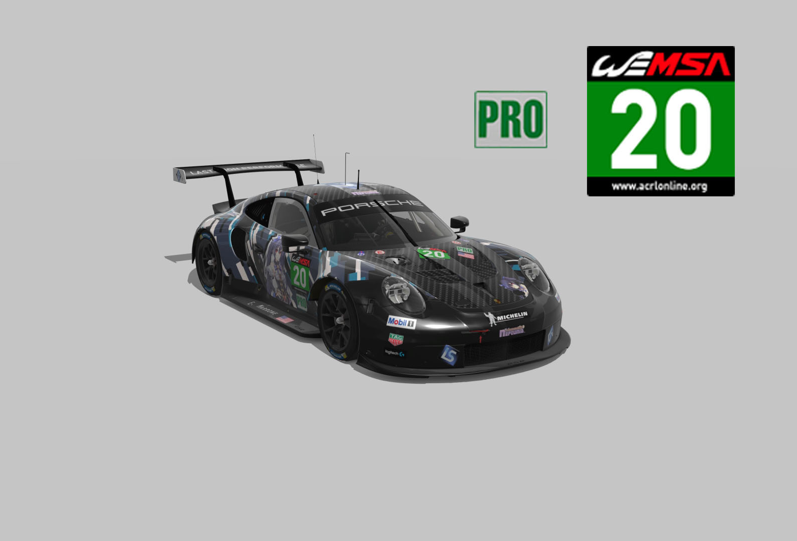 acrl_Porsche 911 RSR 2017, skin ACRL_2020_2_245_Noire