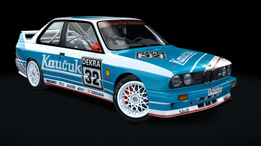 BMW M3 E30 Gr.A 92, skin Kaucuk_Racing_Team_32