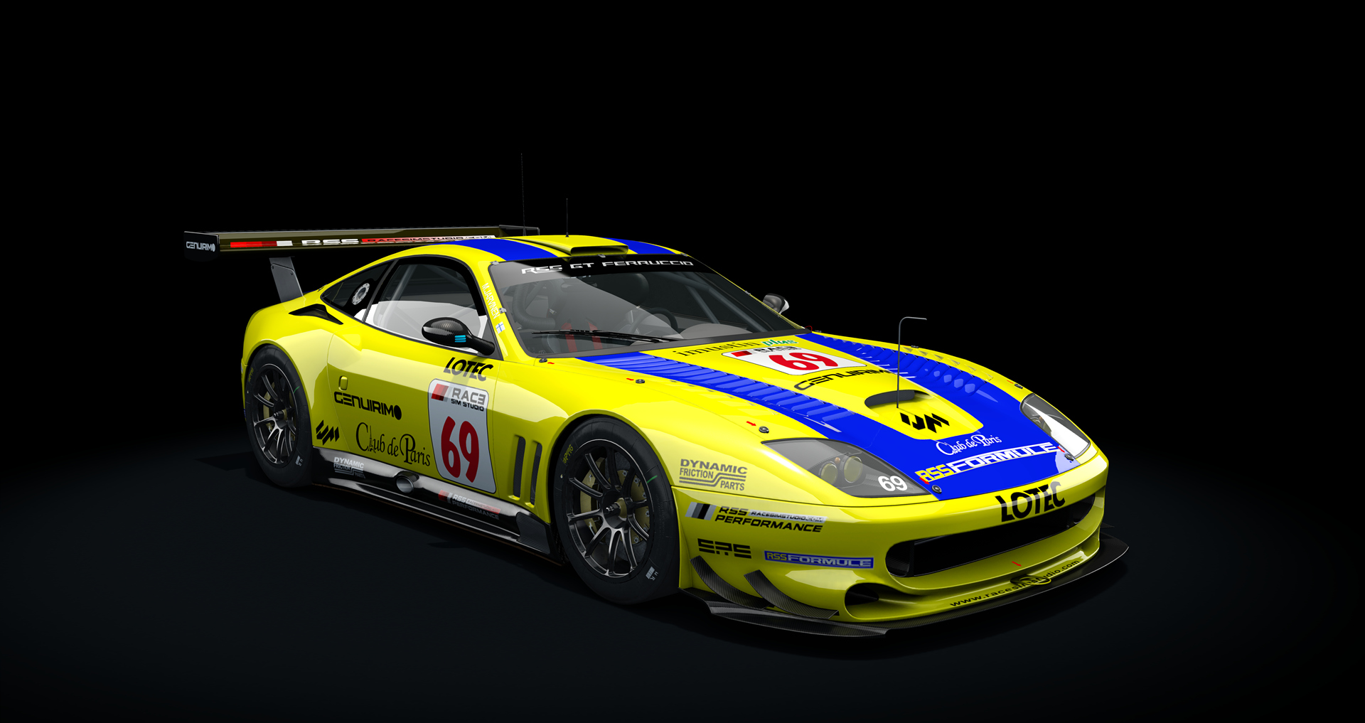 GT Ferruccio 55 V12, skin 69_Cluc_de_Paris_yellow